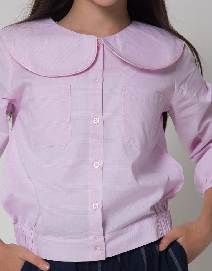 Nevada Round Collar Girls Shirt