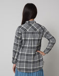 Nevada Flannel Pocket Kemeja Anak Perempuan