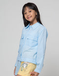 Nevada Long Sleeve Shirt Striped Crop With Ripple