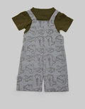 Pipiniko Overall Print Outline Dino
