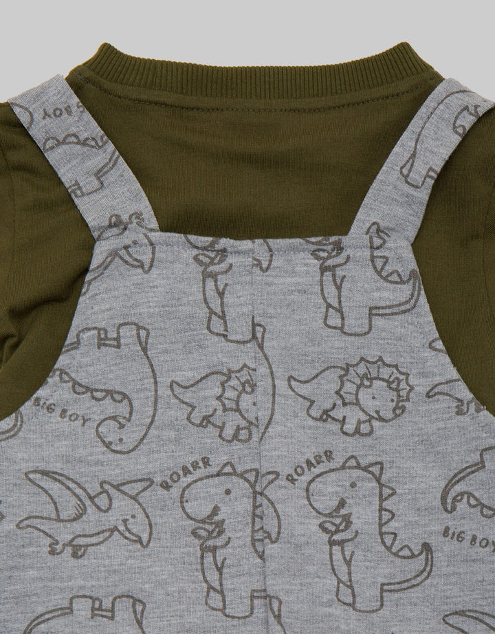 Pipiniko Overall Print Outline Dino
