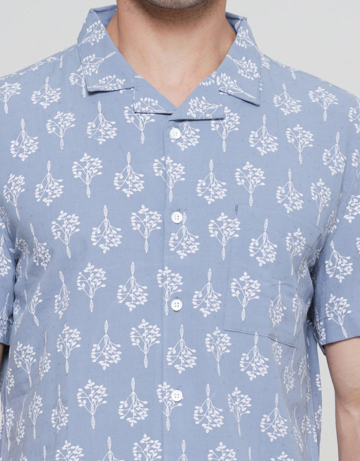 Andrew Smith Full Print Kemeja Lengan Pendek Pria