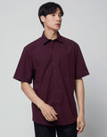 Cole Sateen Kemeja Pendek Regular Pria