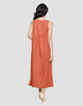 Cardinal Girl Simply Dress Wanita
