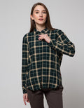 Cardinal Girl Small Plaid Motif Kemeja