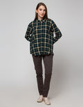 Cardinal Girl Small Plaid Motif Kemeja