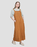 Cardinal Girl Overall With Pocket Dress Wanita