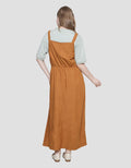 Cardinal Girl Overall With Pocket Dress Wanita