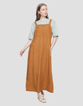 Cardinal Girl Overall With Pocket Dress Wanita