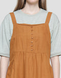 Cardinal Girl Overall With Pocket Dress Wanita