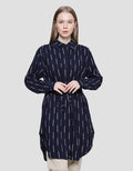 Cardinal Girl Stripe Dot Kemeja Tunik Wanita