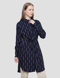 Cardinal Girl Stripe Dot Kemeja Tunik Wanita