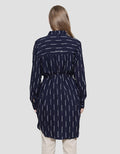 Cardinal Girl Stripe Dot Kemeja Tunik Wanita