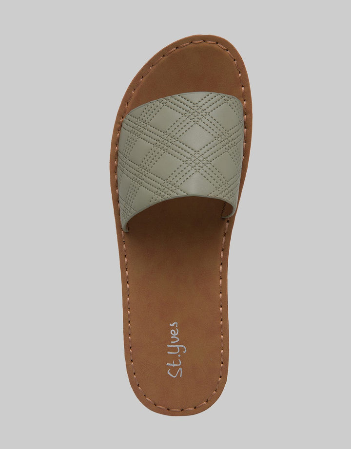 St. Yves Textured Wedges Slipper Sandal