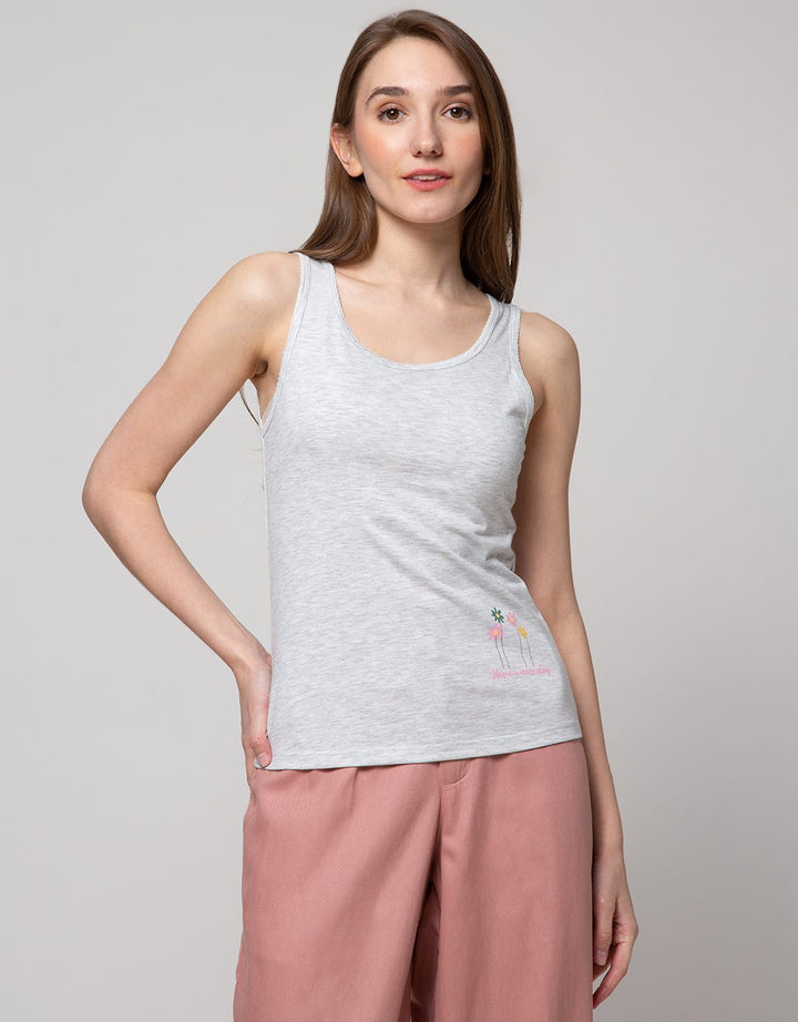 Nevada High Flower Singlet Wanita
