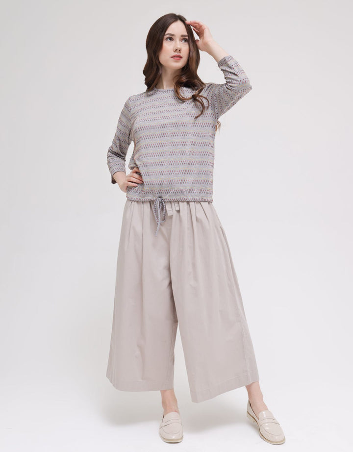 Connexion Back And Stripe Kaos Wanita