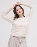 Connexion Back And Stripe Kaos Wanita