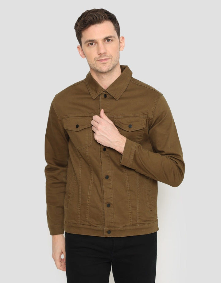 d&amp;f Denim Jacket Olive Wood