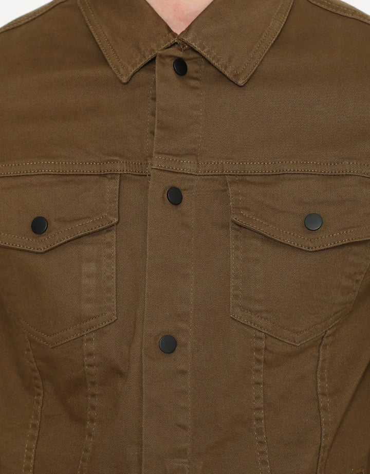 d&amp;f Denim Jacket Olive Wood
