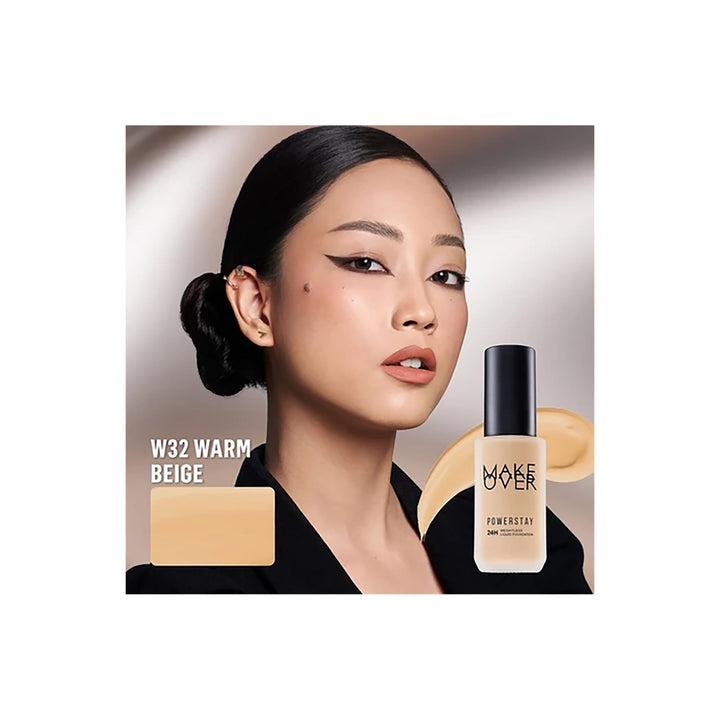 MAKE OVER Powerstay 24H Weightless Liquid Foundation W32 Warm Beige 40 ml