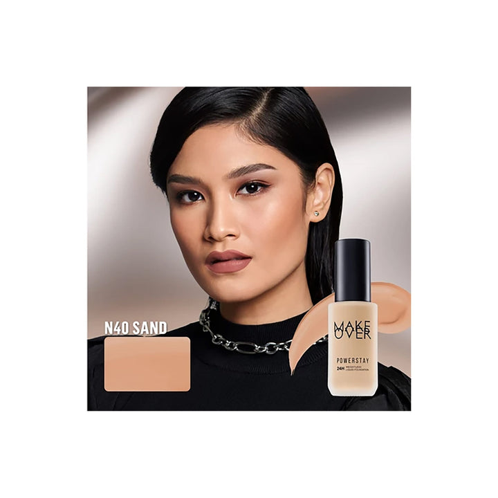 MAKE OVER Powerstay 24H Weightless Liquid Foundation N40 Sand 40 ml