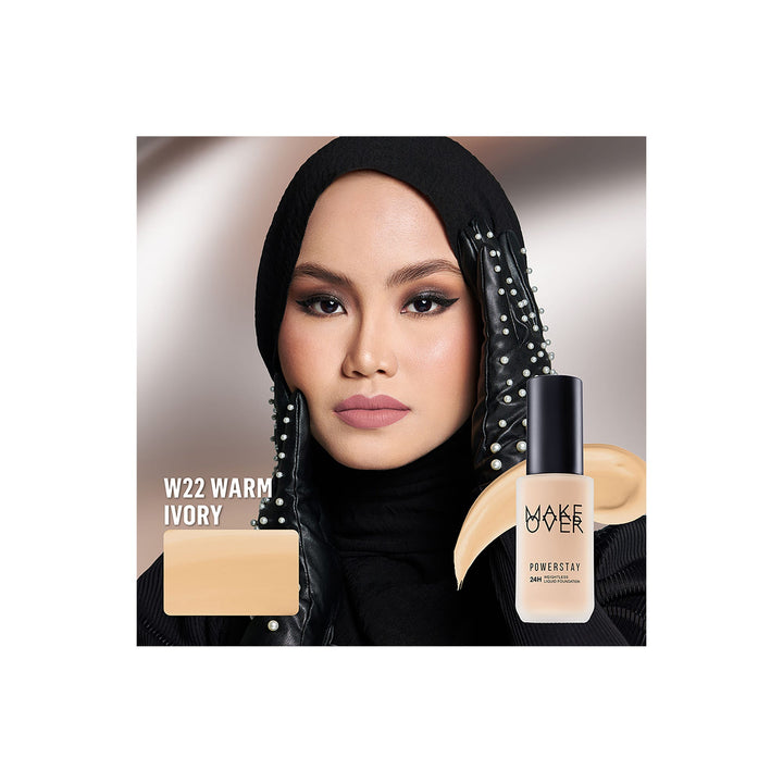 Make Over Powerstay 24H Weightless Liquid Foundation W22 Warm Ivory 40 Ml