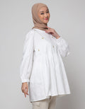 Annisa Long Sleeve Blouse With Small Flower Embroidery