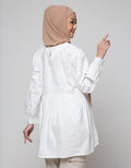 Annisa Long Sleeve Blouse With Small Flower Embroidery