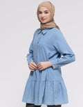 Annisa Long Sleeve Shirt Denim Layer