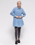 Annisa Long Sleeve Shirt Denim Layer
