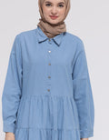 Annisa Long Sleeve Shirt Denim Layer