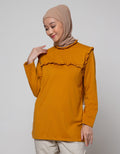 Annisa Long Sleeve Shirt Frill Detail Knit Jumper