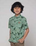 Little M Short Sleeve Shirt Slub Dino