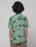 Little M Short Sleeve Shirt Slub Dino