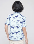 Little M Short Sleeve Shirt Slub Dino