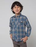 Little M Long Sleeve Shirt Flanel Shirt Checked