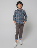 Little M Long Sleeve Shirt Flanel Shirt Checked
