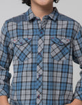 Little M Long Sleeve Shirt Flanel Shirt Checked