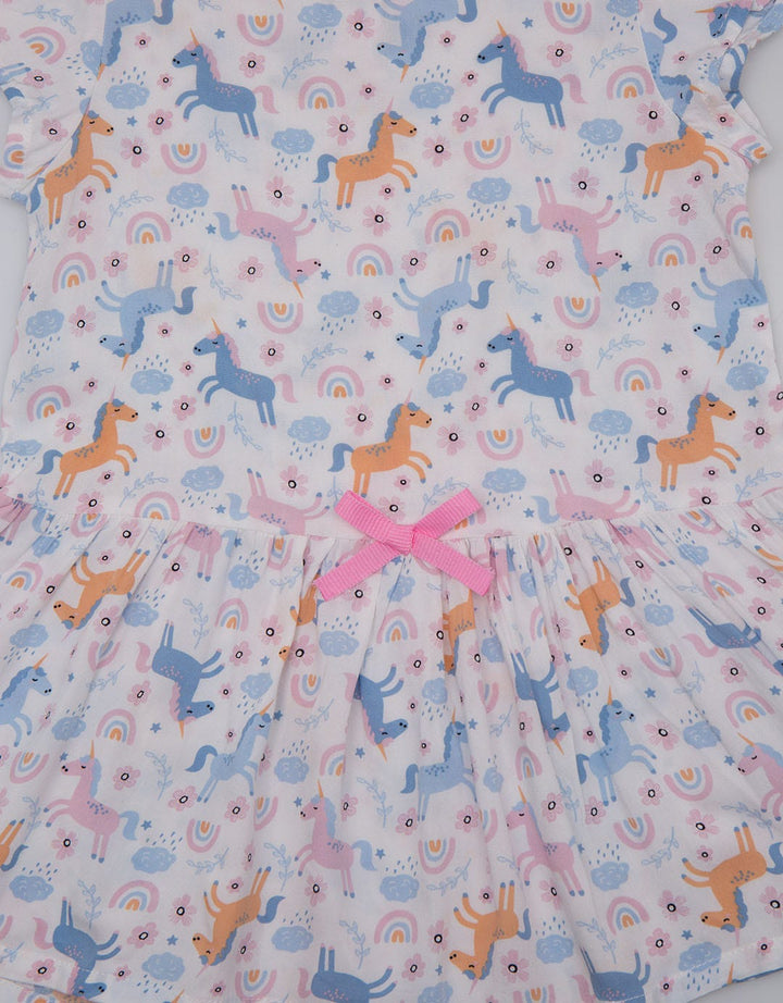 Kidz Too Daster Rayon Full Print Unicorn