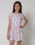 Kidz Too Rainbow Print Dress Anak Perempuan