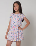 Kidz Too Rainbow Print Dress Anak Perempuan