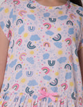 Kidz Too Rainbow Print Dress Anak Perempuan