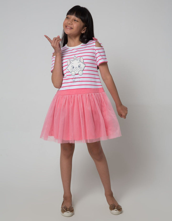 Disney Short Sleeve Midi Dress Tulle Salur Marie