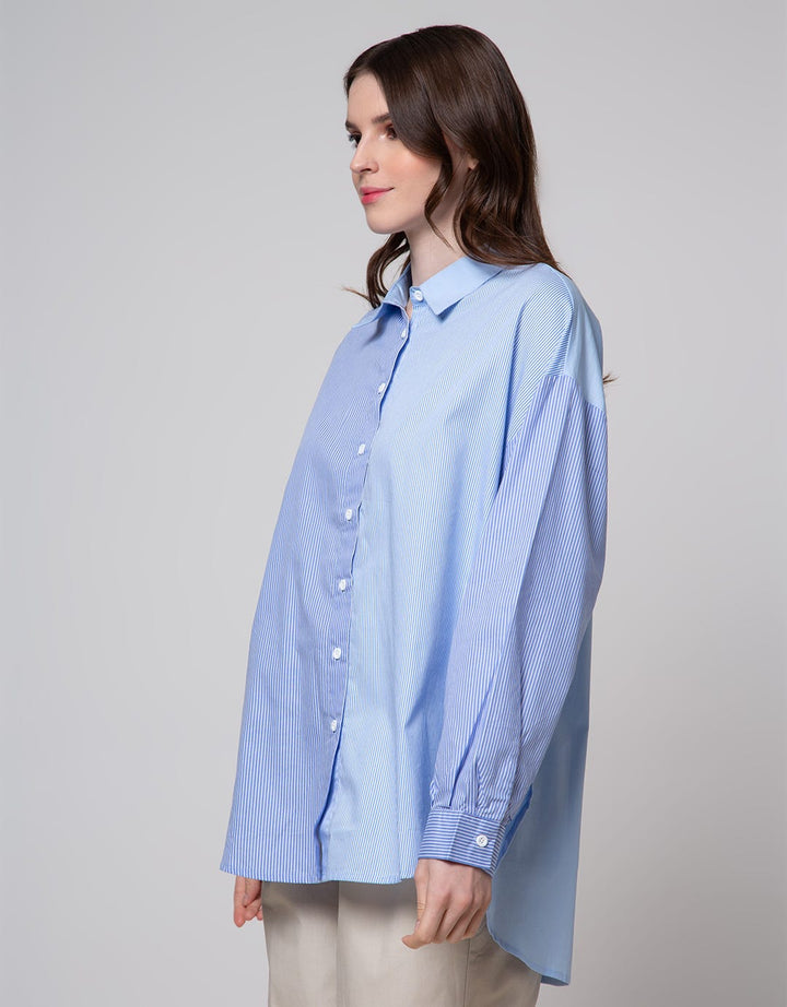 Nevada Long Sleeve Shirt Stripe 2 Shades