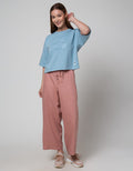 Nevada Solid Woven Celana Panjang Wanita