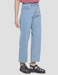 Nevada Wide Leg Basic Celana Panjang Denim Wanita