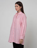Nevada Stripe Top Kemeja Wanita