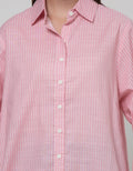 Nevada Stripe Top Kemeja Wanita