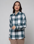 Nevada Long Sleeve Shirt Check Rayon Twill