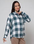 Nevada Long Sleeve Shirt Check Rayon Twill